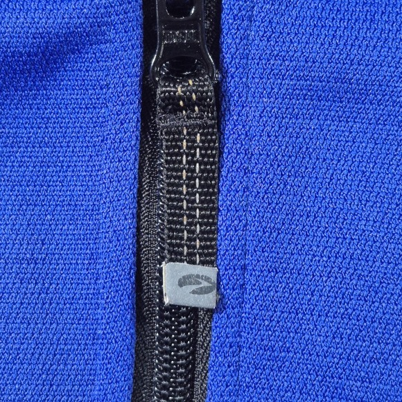 Brooks Full Zip Sweatshirt Men's Size Medium Blue Jacket Track Sport - Picture 4 of 11